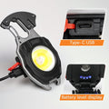 Multi-functional Rechargeable Cob Keychain Work Light