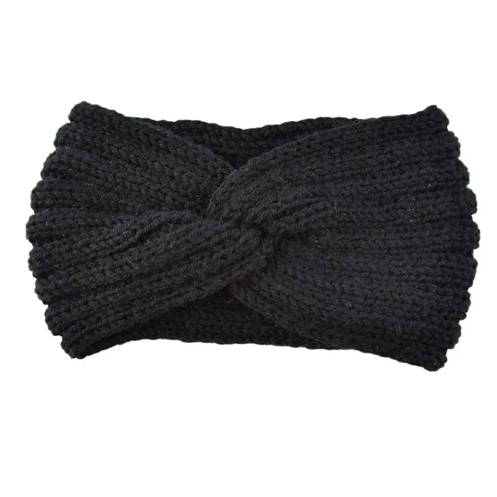 Triple Knot Warm Ribbed Knit Headband
