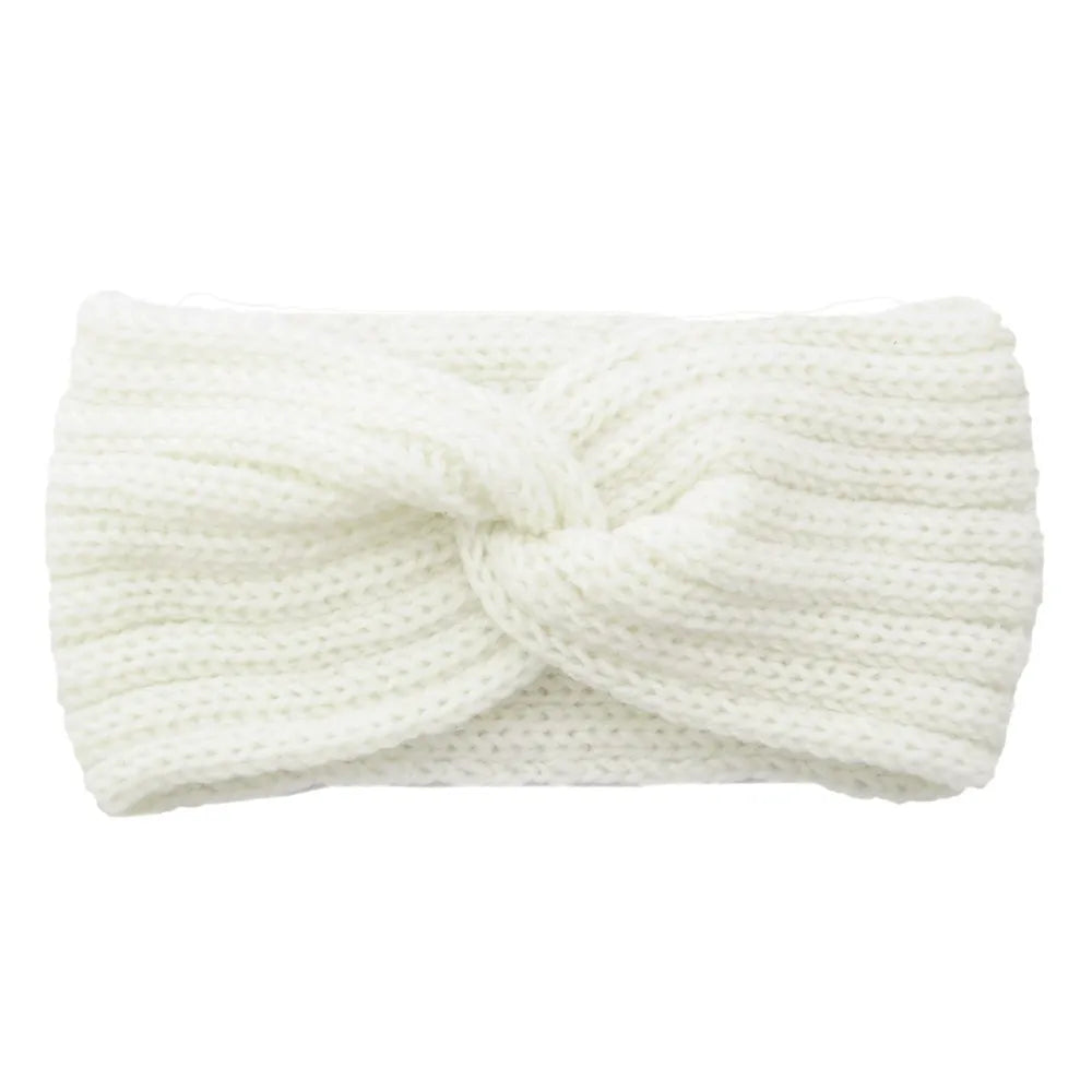 Triple Knot Warm Ribbed Knit Headband