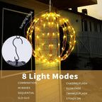 Christmas Folding  LED Ball Light with Multiple Auto Timing and Glow Modes