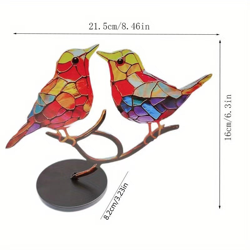 Stained Bird Decoration