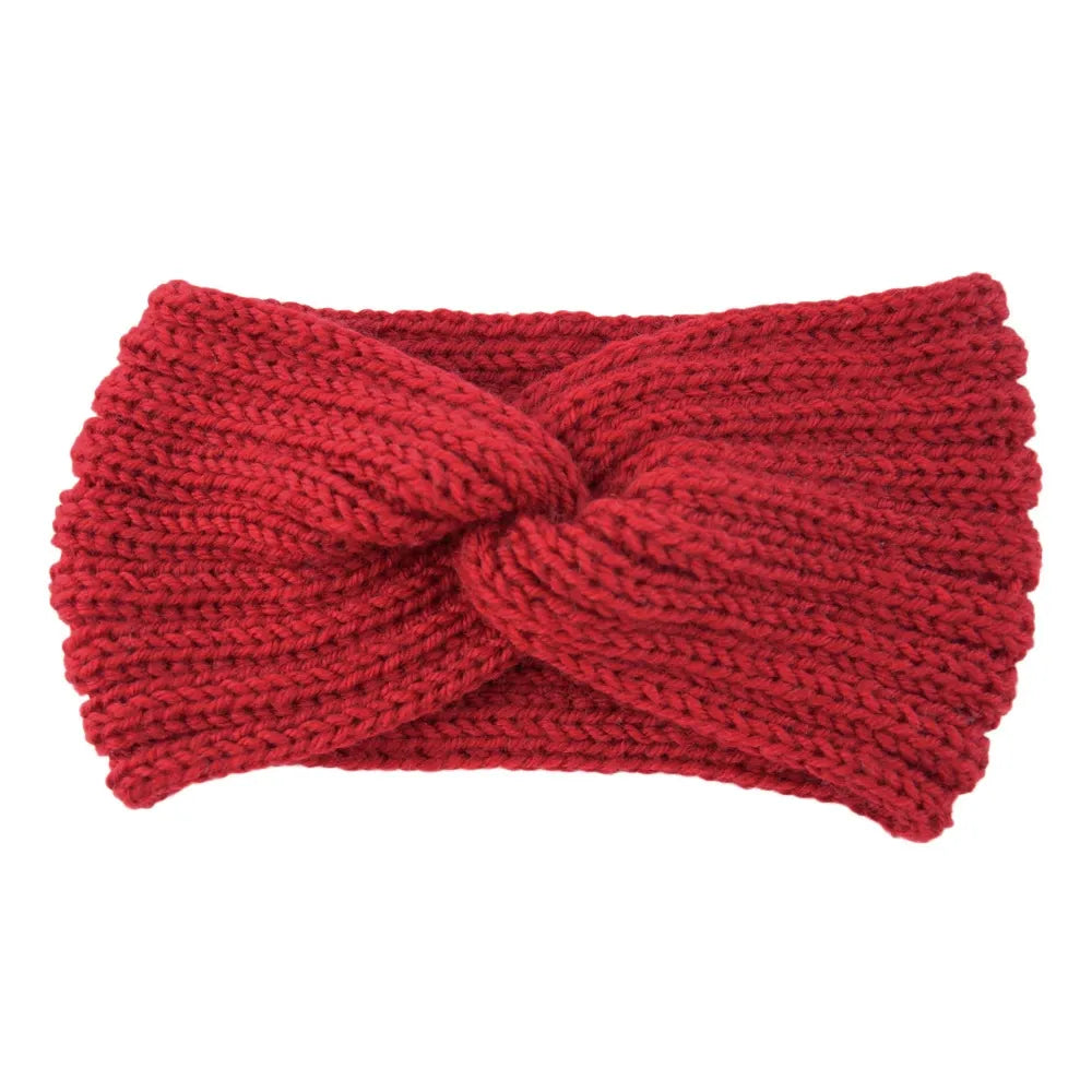 Triple Knot Warm Ribbed Knit Headband