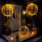 Christmas Folding  LED Ball Light with Multiple Auto Timing and Glow Modes