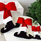 🎄Early Christmas Sale🔥Christmas Bow Ornament with Black Feet