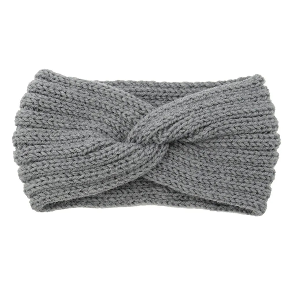 Triple Knot Warm Ribbed Knit Headband