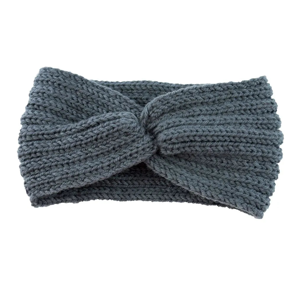 Triple Knot Warm Ribbed Knit Headband