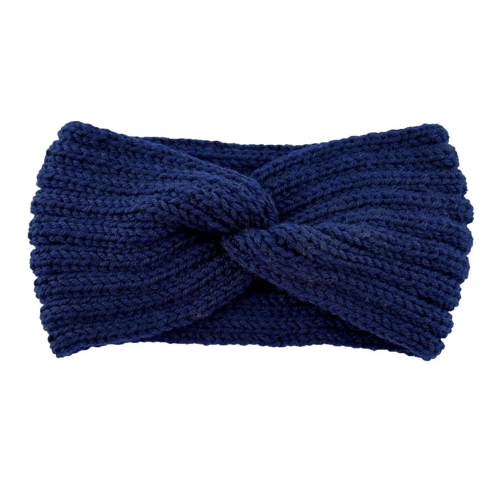 Triple Knot Warm Ribbed Knit Headband