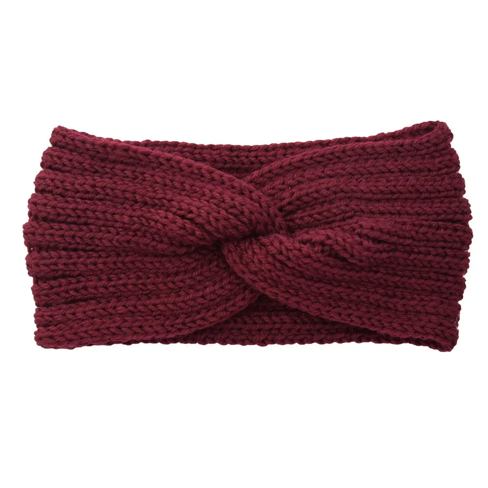 Triple Knot Warm Ribbed Knit Headband