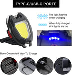 Multi-functional Rechargeable Cob Keychain Work Light