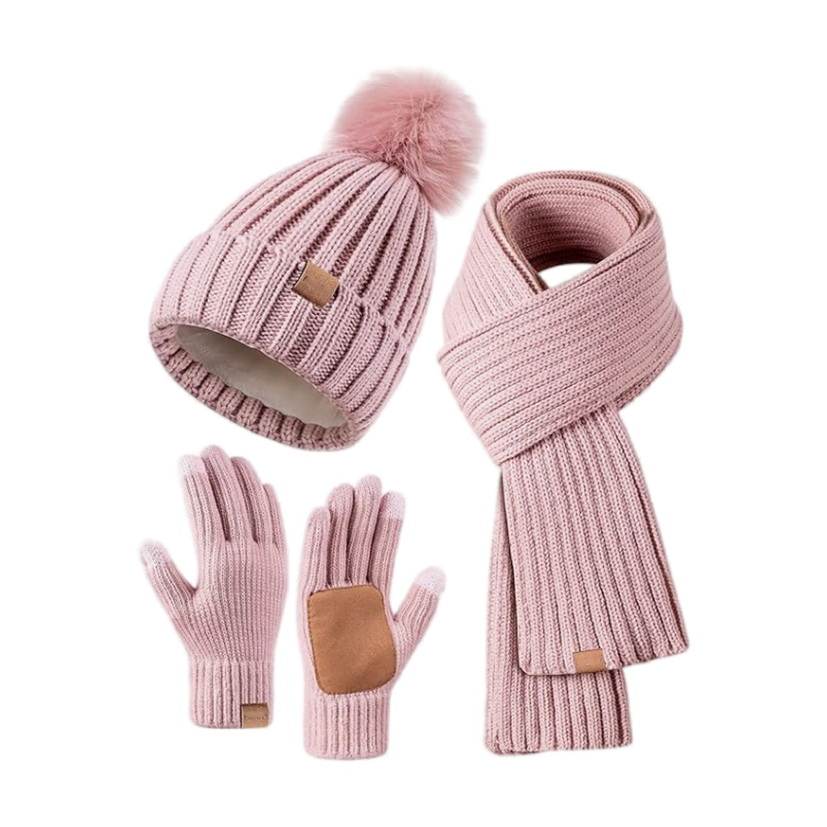 🎄2025 Christmas On Sale🧣Winter Beanie Hat Scarf Gloves Set