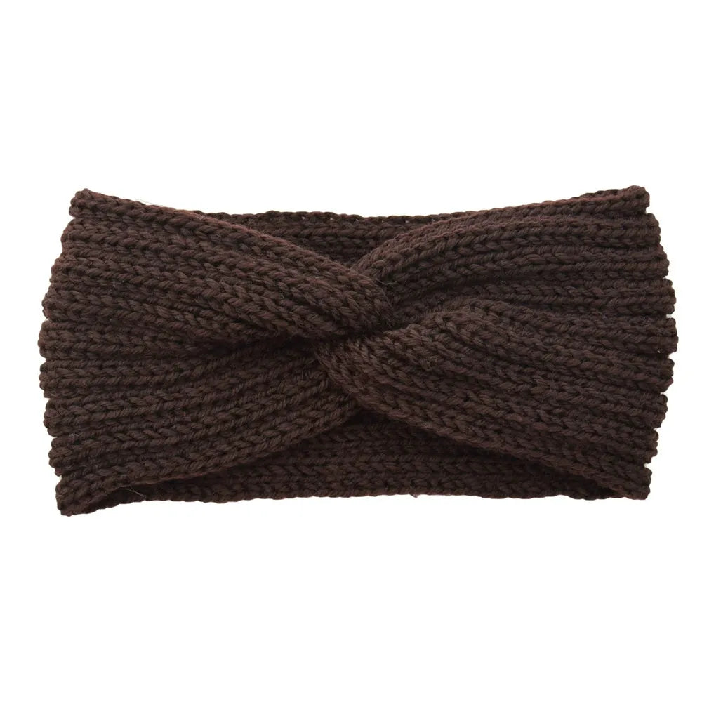 Triple Knot Warm Ribbed Knit Headband
