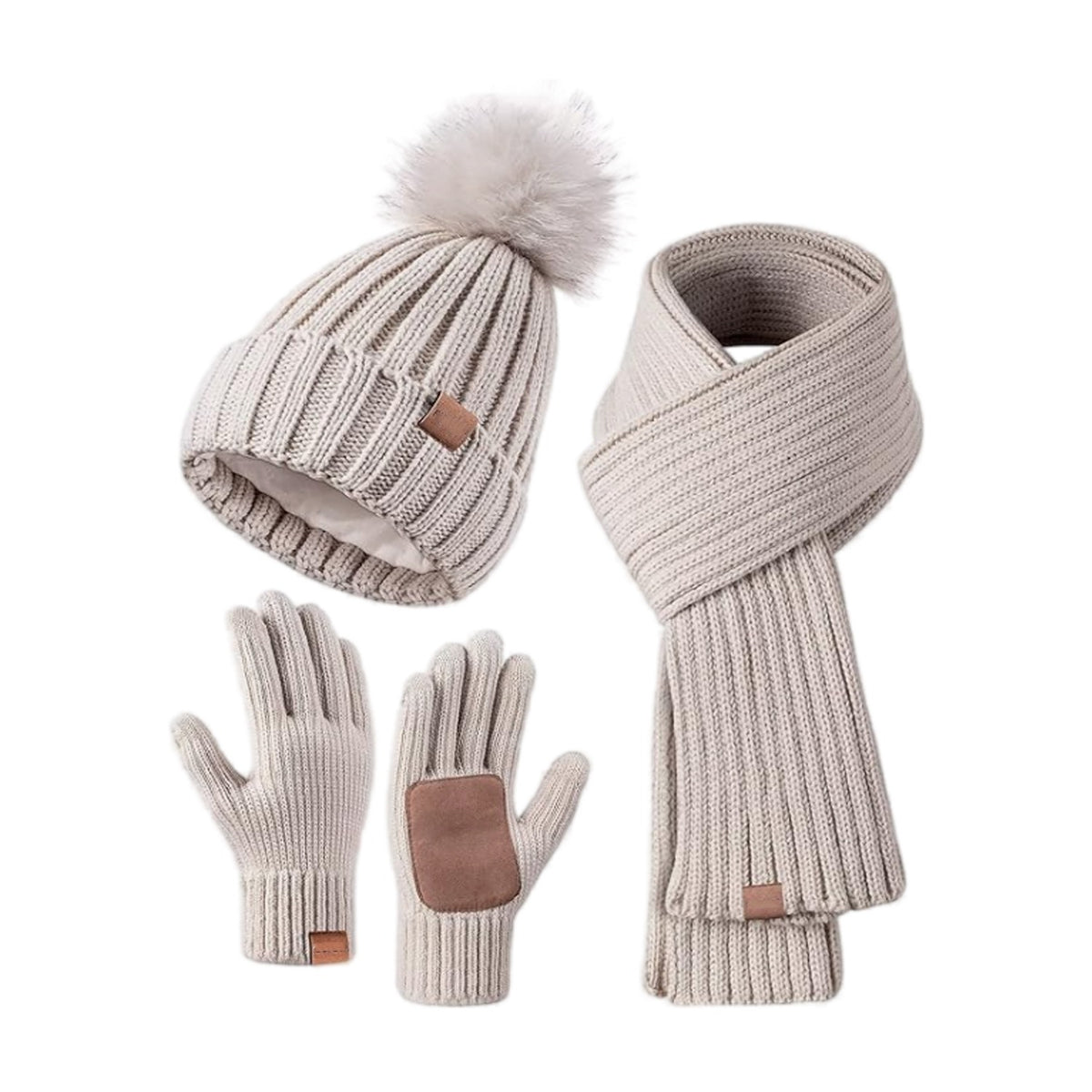 🎄2025 Christmas On Sale🧣Winter Beanie Hat Scarf Gloves Set