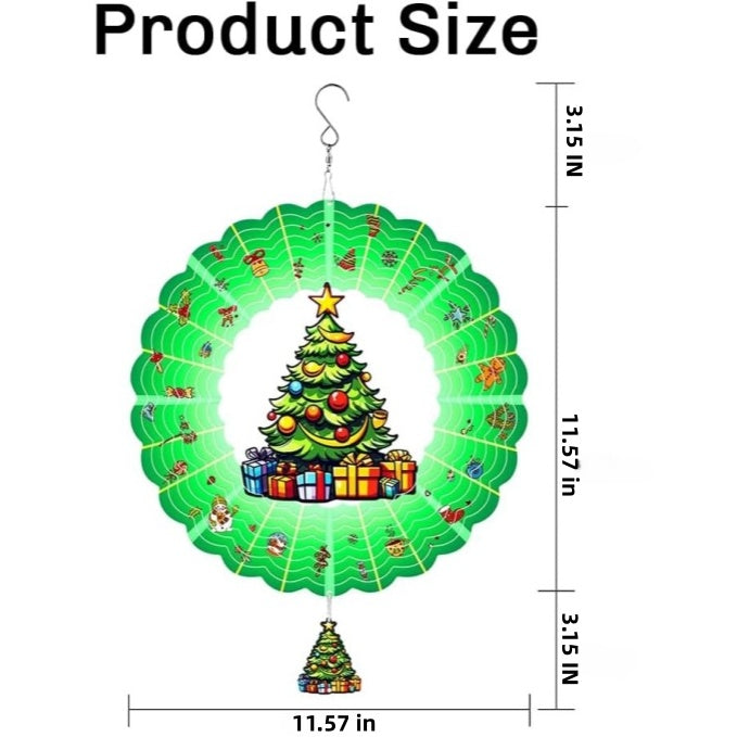 Christmas Spinning Wind Chime