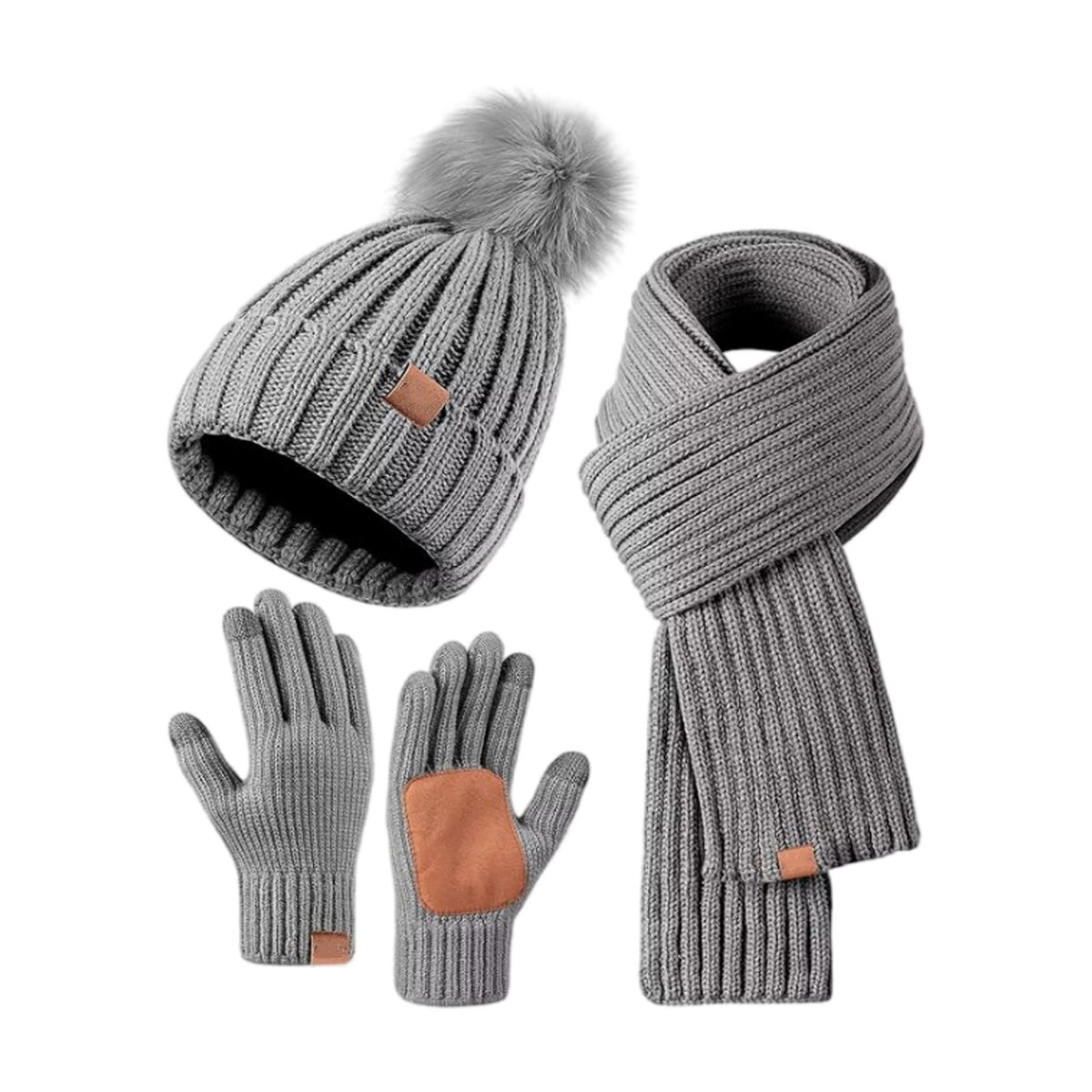 🎄2025 Christmas On Sale🧣Winter Beanie Hat Scarf Gloves Set