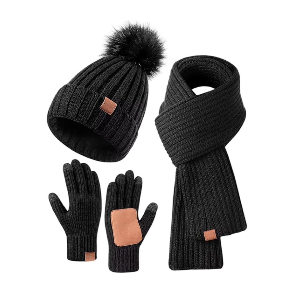 🎄2025 Christmas On Sale🧣Winter Beanie Hat Scarf Gloves Set