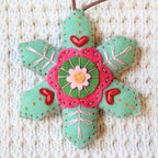 Christmas Snowflake Felt Ornament/Ornament Kit