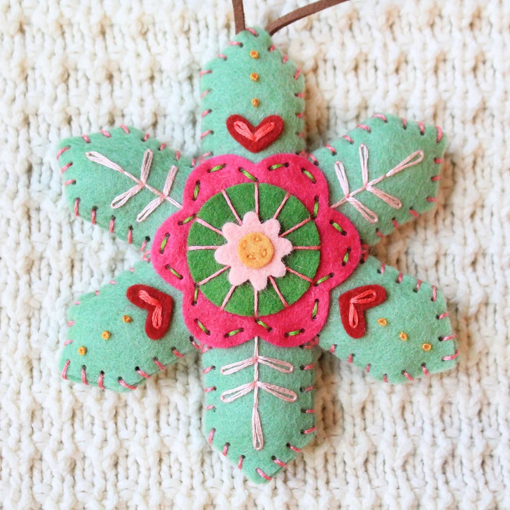 Christmas Snowflake Felt Ornament/Ornament Kit