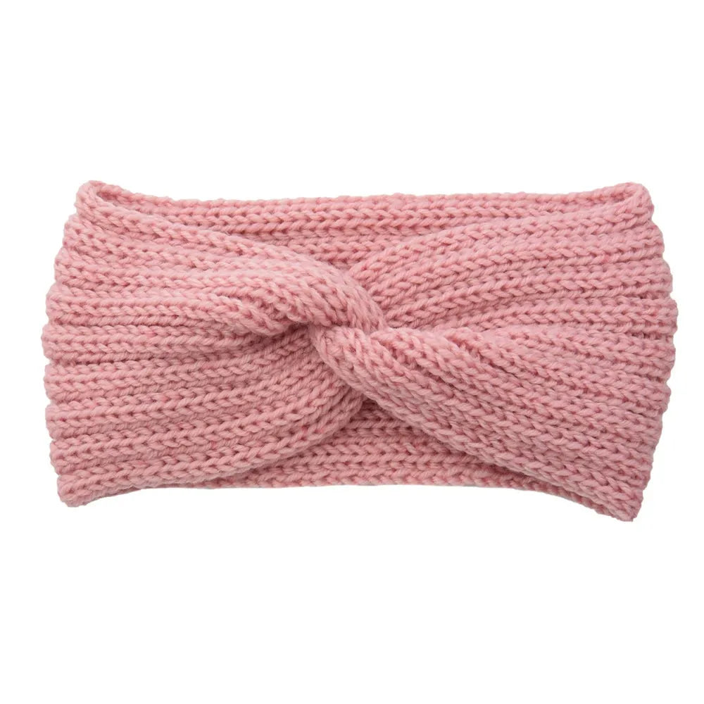 Triple Knot Warm Ribbed Knit Headband