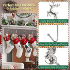 🎄2025 Christmas On Sale🐈4 PCS Christmas Stocking Holders for Mantle