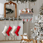 🎄2025 Christmas On Sale🐈4 PCS Christmas Stocking Holders for Mantle