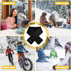 USB Heated Scarf with 3 Levels Adjustable Temperature