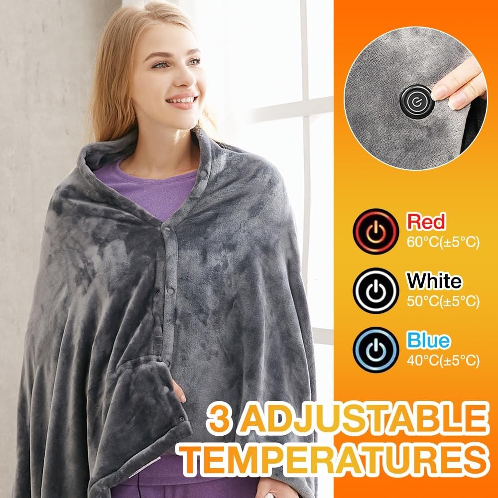 ⚡Flash Sale⚡Portable Electric Heated Blanket Shawl