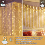 Fairy String Hanging  Curtain Lights with Remote