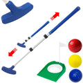 Mini Golf Set，Adjustable Golf Putte with 3 Golf Balls &  Cup with Flag
