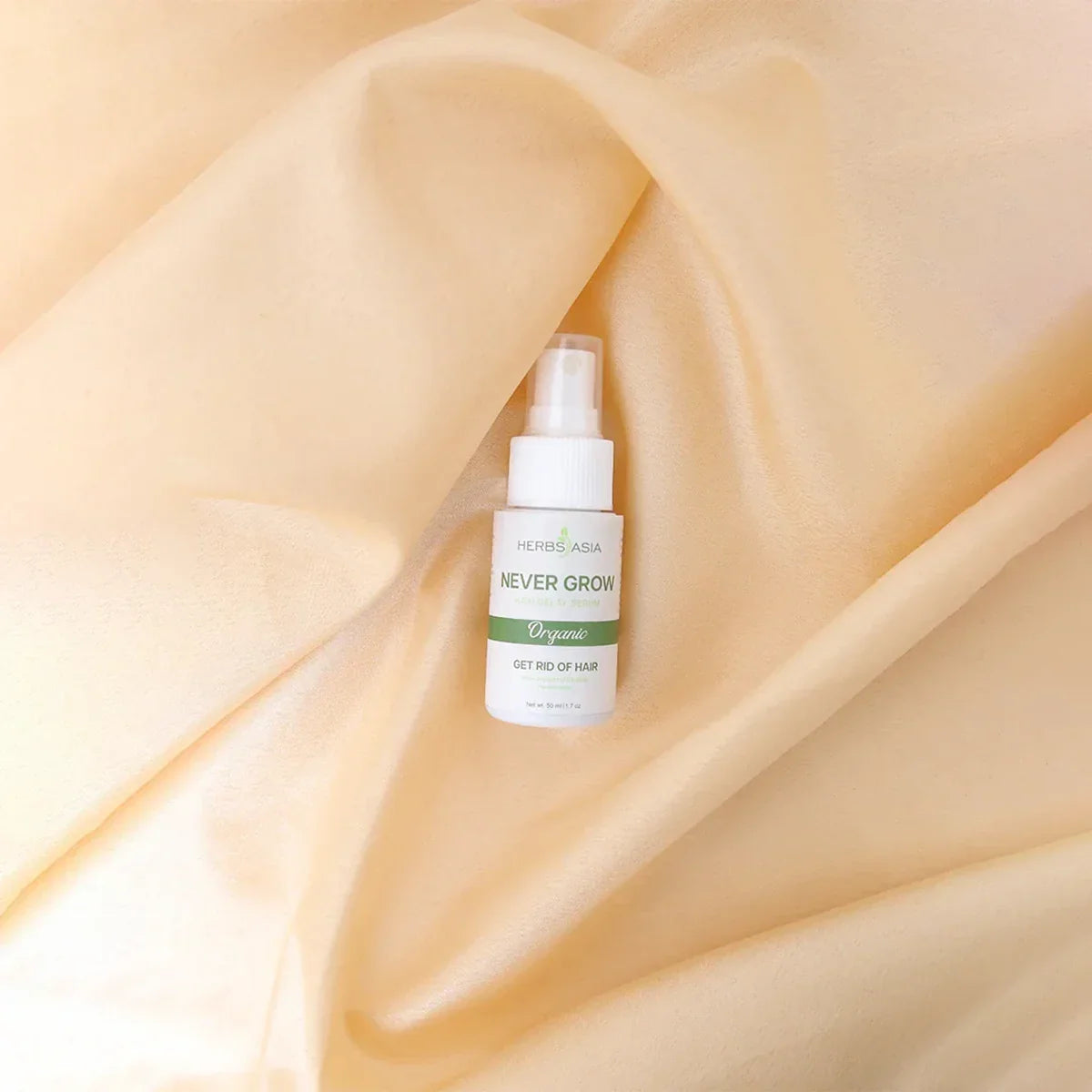 🌿 HerbsAsia Never Grow Hair Delay Serum | Organic Permanent Hair Inhibitor