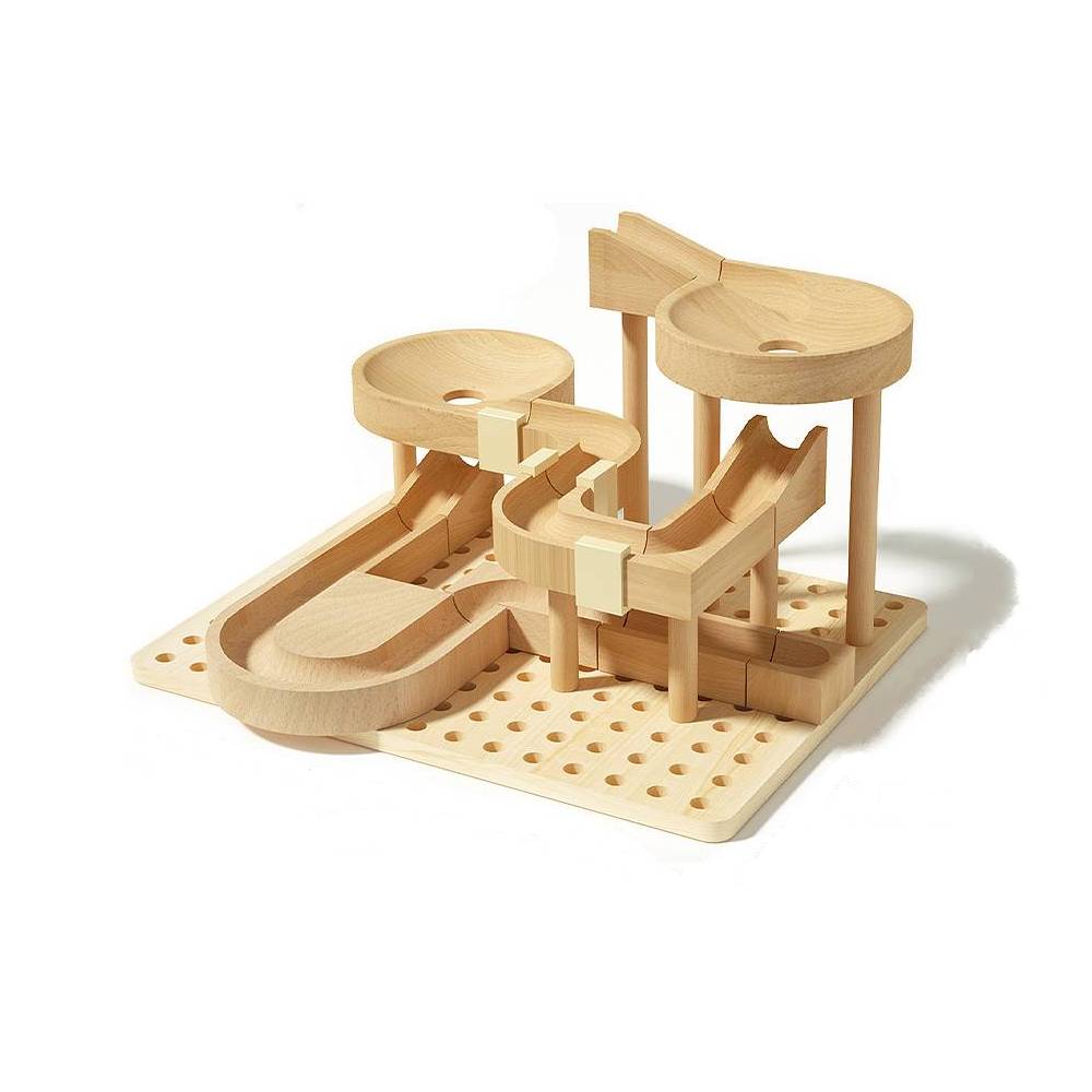 Montessori Marble Run Wood – Creative Construction Fun