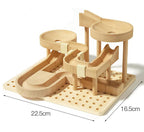Montessori Marble Run Wood – Creative Construction Fun