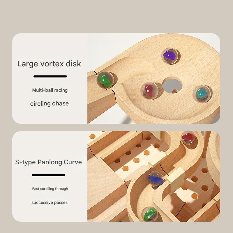 Montessori Marble Run Wood – Creative Construction Fun